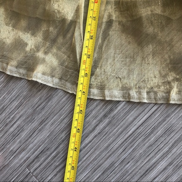 GOLD MAXI LEHENGA SKIRT - Picture 3 of 5